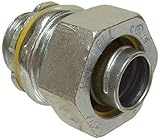 Hubbell-Raco 3402-8 1/2-Inch Trade Size Straight Liquidtight Connector, 15-Pack