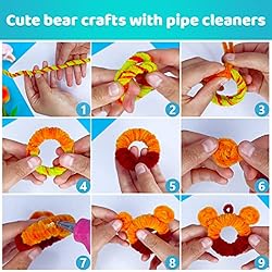 Iooleem 200pcs Red Pipe Cleaners, Chenille