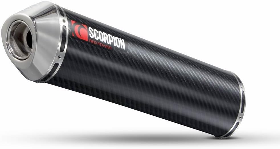 EHA78CEM - Scorpion Factory Carbon Round Exhaust - Honda VFR 800 V TEC 02-09