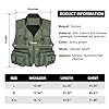 Goture-Fly-Fishing-Vest-with-15-Pockets-Jacket-Mesh-Breathable-Quick-Dry-Waistcoat-Photography-Vest-Army-Green-Fit-for-All-Kinds-of-Outdoor-Activities