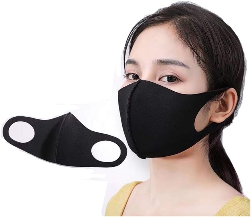 YOJINKE 10PCS Face Mask, Unisex Mouth Mask Dust Mask Anti Pollution Mask Reusable Cotton Face Mask Mouth Masks Breathable Ear Loop Face Dust Mask for Cycling Camping Travel