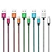 Aupek Nylon Braided Micro USB [5 Pack] 3ft USB 2.0 Sync and Charging Cables with Aluminum Shell Connectors for Samsung, HTC, Nokia, Sony, LG and Other Android Smartphone(5 colors)
