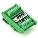 Electronics-Salon DIN Rail Mount D-SUB DB26HD Female Interface Module, Breakout Board, DSUB DB26.