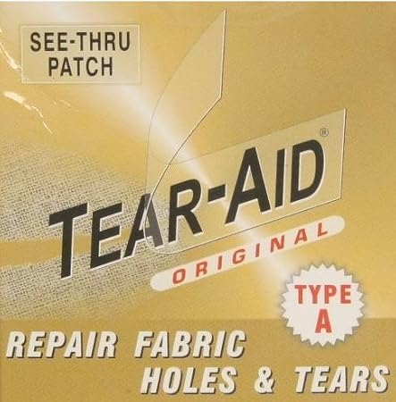 Amazon Com Repair Patch Torn Ripped Tarp Waders Umbrella Hole Tear Aid Type A 6 X12 Other Products Everything Else