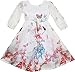 Sunny Fashion Girls Dress Butterfly Elegant Chinese Plum Flower Size 4-10
