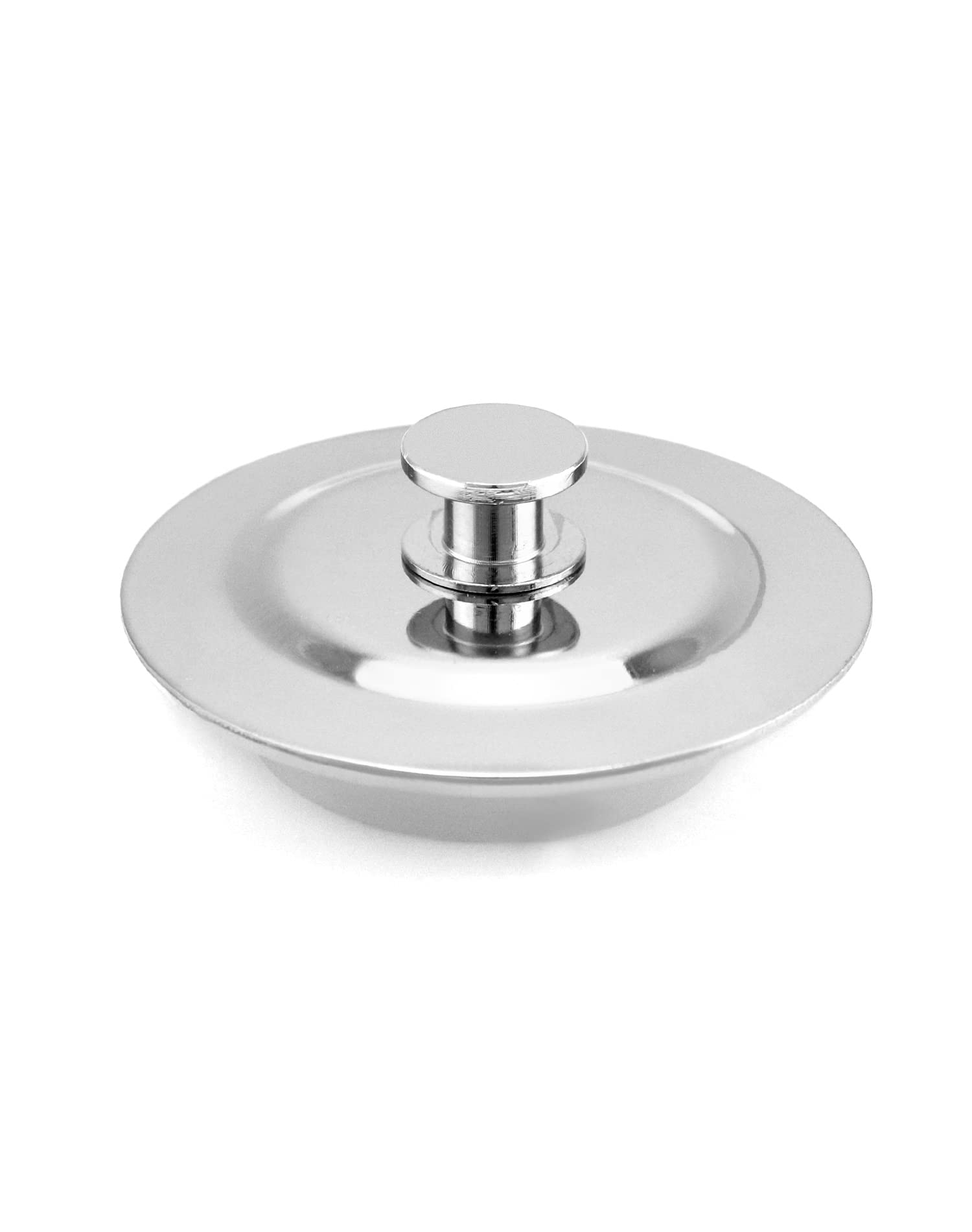 QWORK® 1 Pack Universal Bath Plug, Sink Plug, stainless steel drain plug, 39mm hole, sink plug for bathroom kitchen sink