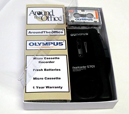 Olympus S701 Microcassette handheld Pearlcorder Voice Recorder Reboxed In Gift Box with Accessories