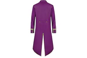 Men's Steampunk Vintage Tailcoat Jacket Gothic Victorian Button down Tailcoat Frock Coat Halloween Costumes Jackets