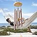 ABBLE 29“ Classic Aluminum Wind Chimes,5 Aluminum Alloy Tube and Wood Design, Durable and Hand Tuned, Music Collection for Outdoor Patio, Gift, Bronze