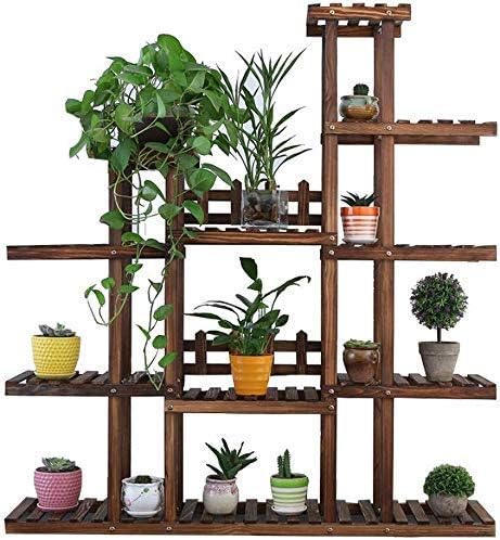 Sch Sc フラワースタンド ガーデンラック 植物はポットホルダー5階層ラダースタンド木製の花は装飾ディスプレイスタンド ラックパティオバルコニー立ち工場フラワーポットスタンド 棚 鉢植え 観葉植物 ベランダ 玄関 室内 花台 Innhs Edu Ph