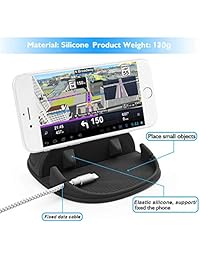 Car Phone Holder Car Phone Mount Universal Silicone Anti-Slip Dashboard Car Pad Mat Cell Phone Mount Vehicle GPS Mount Compatible with iPhone XR XS,Samsung Galaxy S8 S9 Note 8 9,GPS Devices
