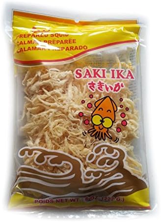 Saki Ika Japanese Style Prepared Squid 8 oz bag (Cuttlefish) (1 Bag)