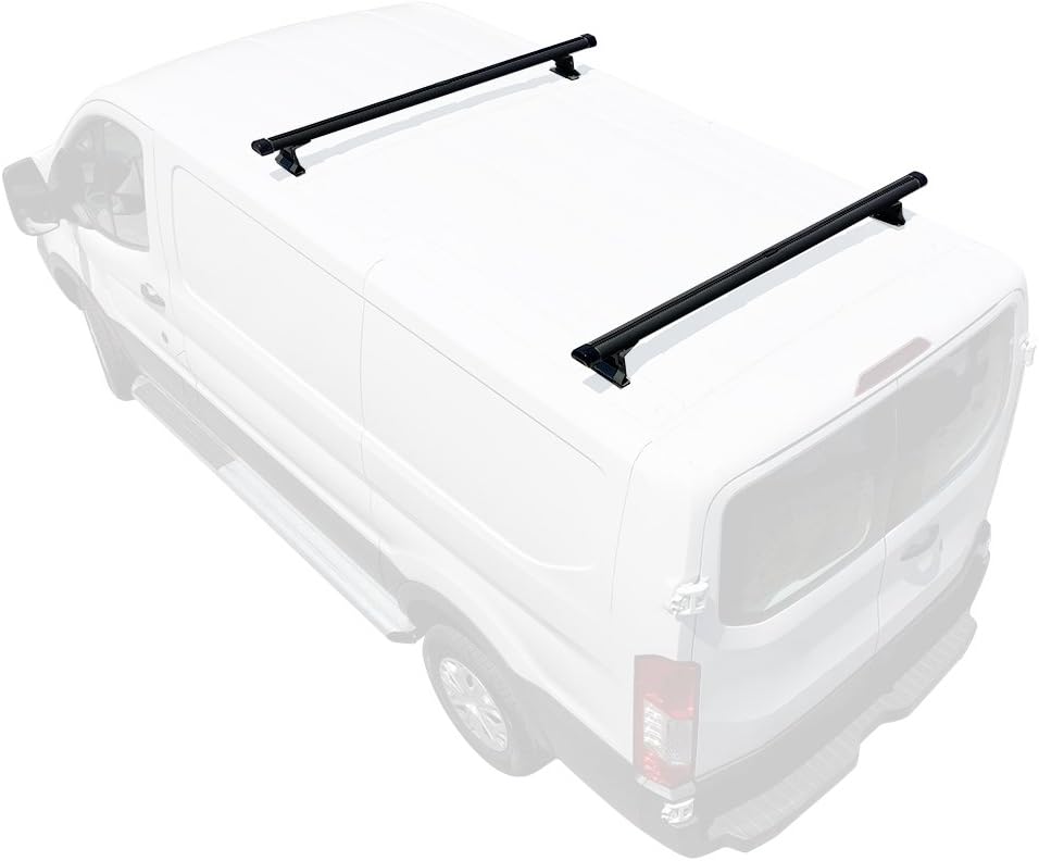 Vantech H3 2Bar Aluminum Rack System Fits Ford Transit