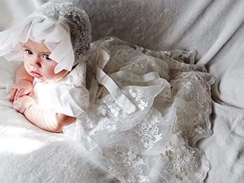 Glamulice Baby Girls Flower Christening Baptism Dress Formal Party