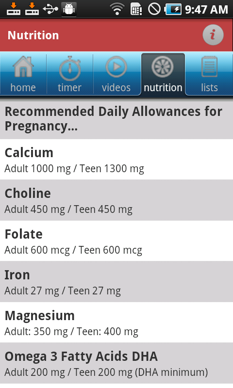 iBirth Pregnancy App (Contraction Timer & Labor Position Videos) - Thumbnail 5