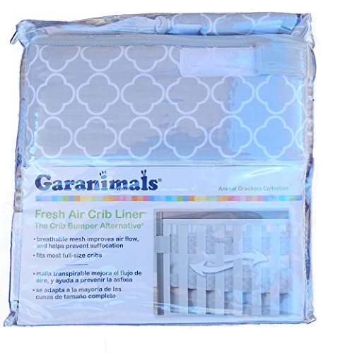 Garanimals Boys Fresh Air Crib Liner Bumper Alternative Little Elephants Collection ...
