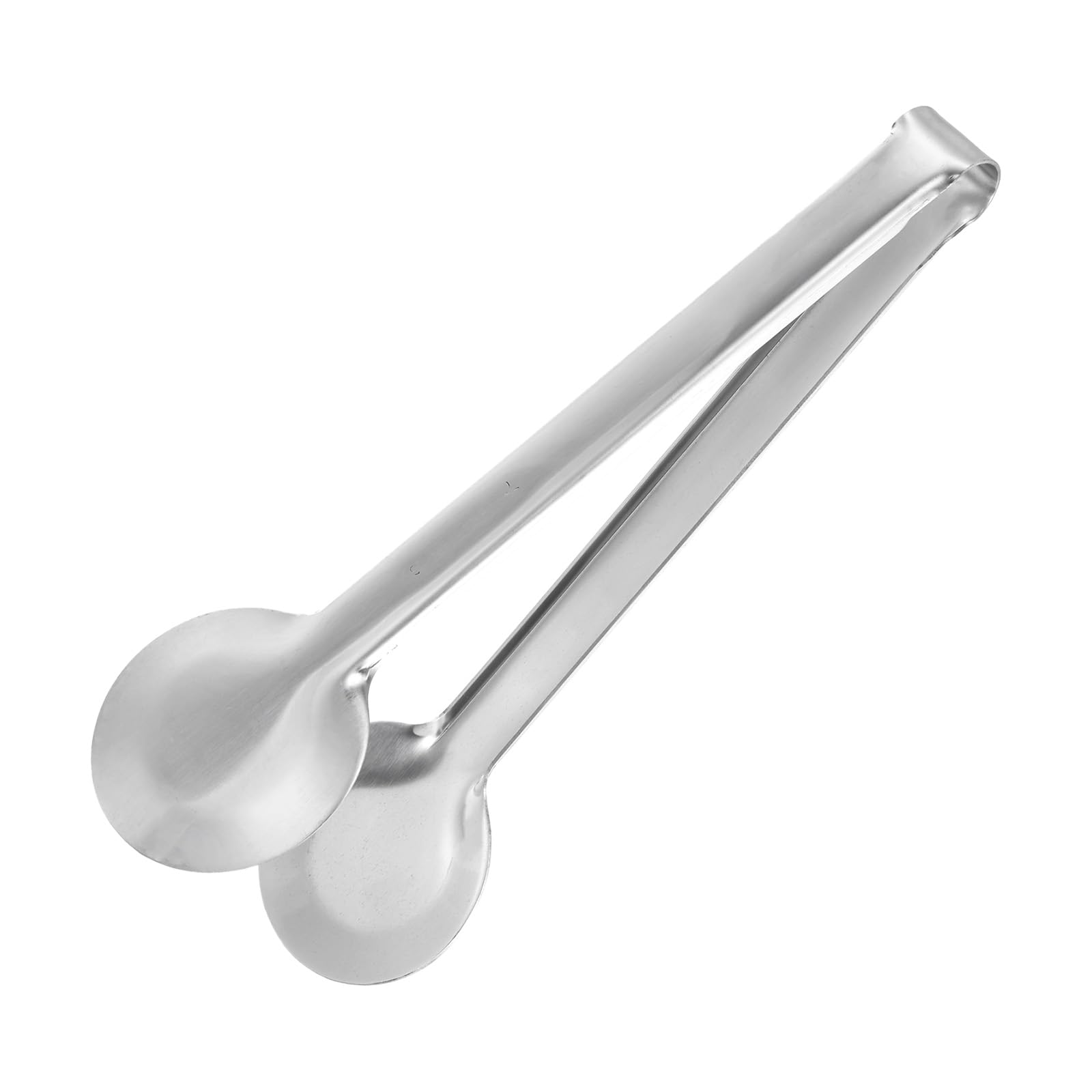 uxcell Serving Tongs, 1pcs 8 Inch - Stainless Steel Ice Tongs, Mini Sugar Tongs for Appetizers, Charcuterie, Dessert, Tea Party, Bar, Cafe (Silver)