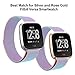 SWEES Metal Bands Compatible Fitbit Versa Smart Watch, Milanese Loop Stainless Steel Metal Replacement Accessories Small Large for Women Men, Black, Champagne, Colorful, Rose Gold, Silver, Grey