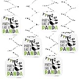 Big Dot of Happiness Party Like a Panda Bear - Baby Shower or Birthday Party Hanging Decorations - 6 Count