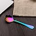 Rainbow color Soup Spoons, Stainless Steel Round Spoons, Set of 6 (Soup Spoon)…