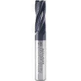 Accusize Industrial Tools Stadard Tooth M42 8% Cobalt Tialn Roughing End Mill, 1/2'' by 1/2'' by 1-1/4'' Flt Length, 1102-0012