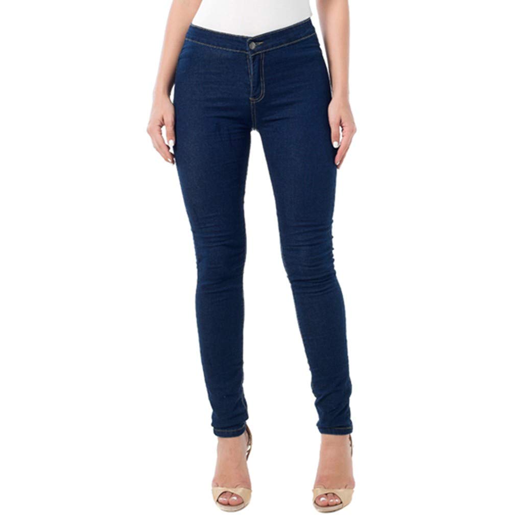 women's pull on denim jeggings