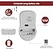 LENRUE Wireless Mouse, Portable Optical Ergonomic Mobile Mice with USB Nano Receiver for PC, Laptop, Computer, Notebook, Macbook (White Wireless Mouse)