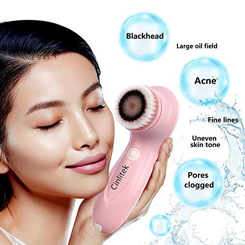 Face Cleansing Brush, 3 in 1 Electric Rotating Facial Cleansing Brush