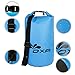 20L Waterproof Dry Bag, OXA Roll Top Closure Dry Sack with Dual Shoulder Strap, Durable Lightweight Premium Waterproof Dry Sack Bags for Kayaking Boating Rafting Swimming Fishing Snowboarding Blue