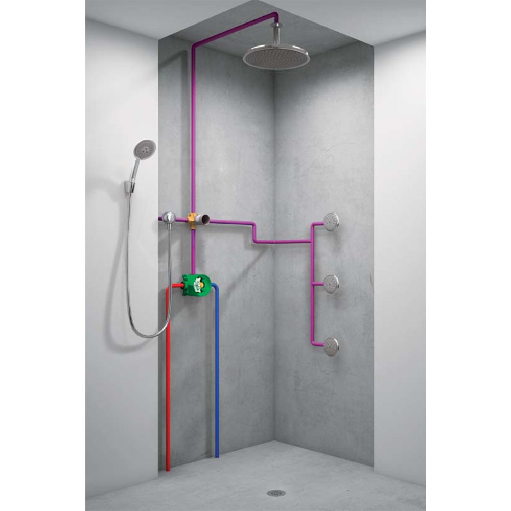 Hansgrohe 15930181 Quattro 3 Way Diverter Valve Bathtub And