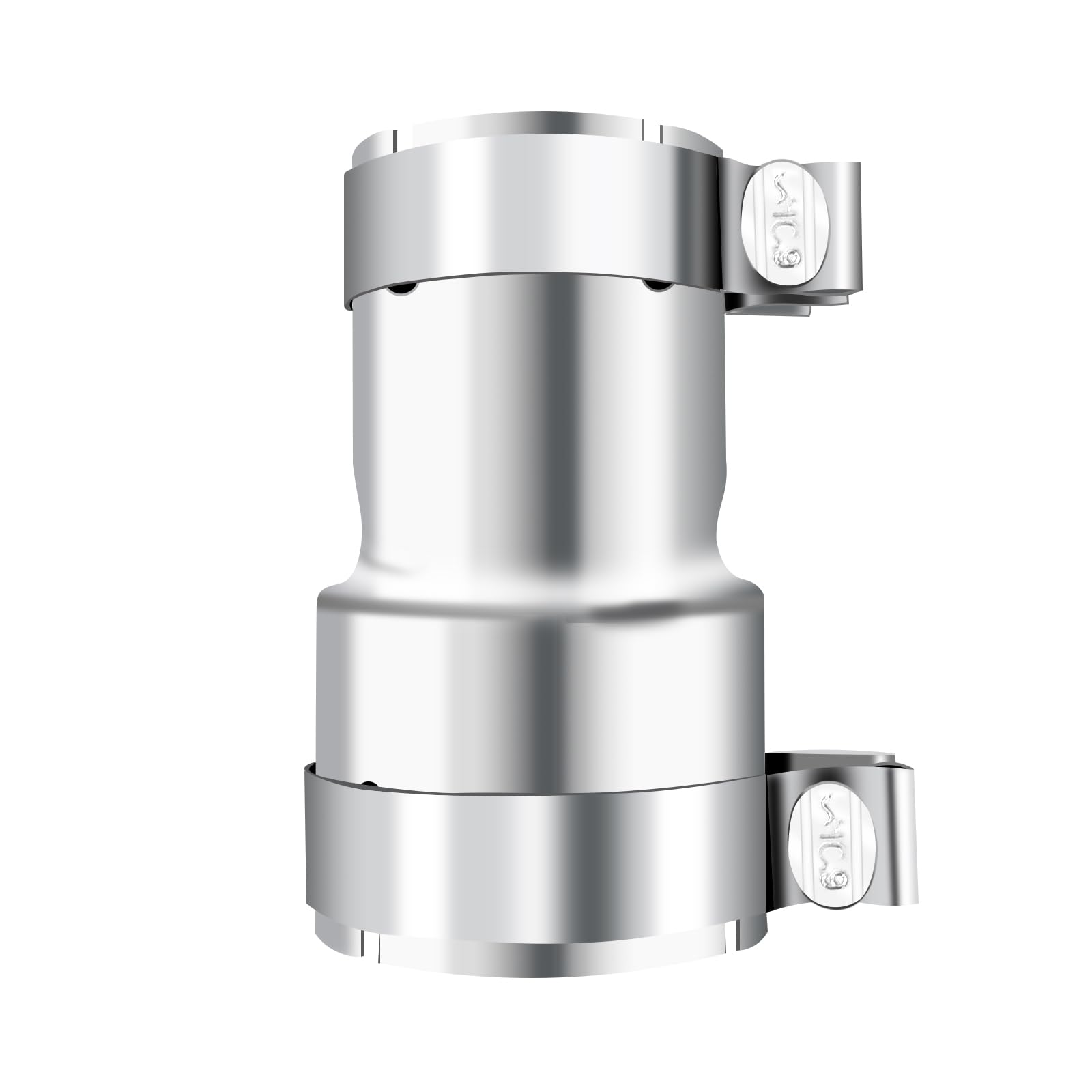 Photo 1 of Stainless Steel 2 to 2.5 Inch Exhaust Adapter, 2" ID to 2.5" ID Exhaust Reducer Connector Pipe with Clamp