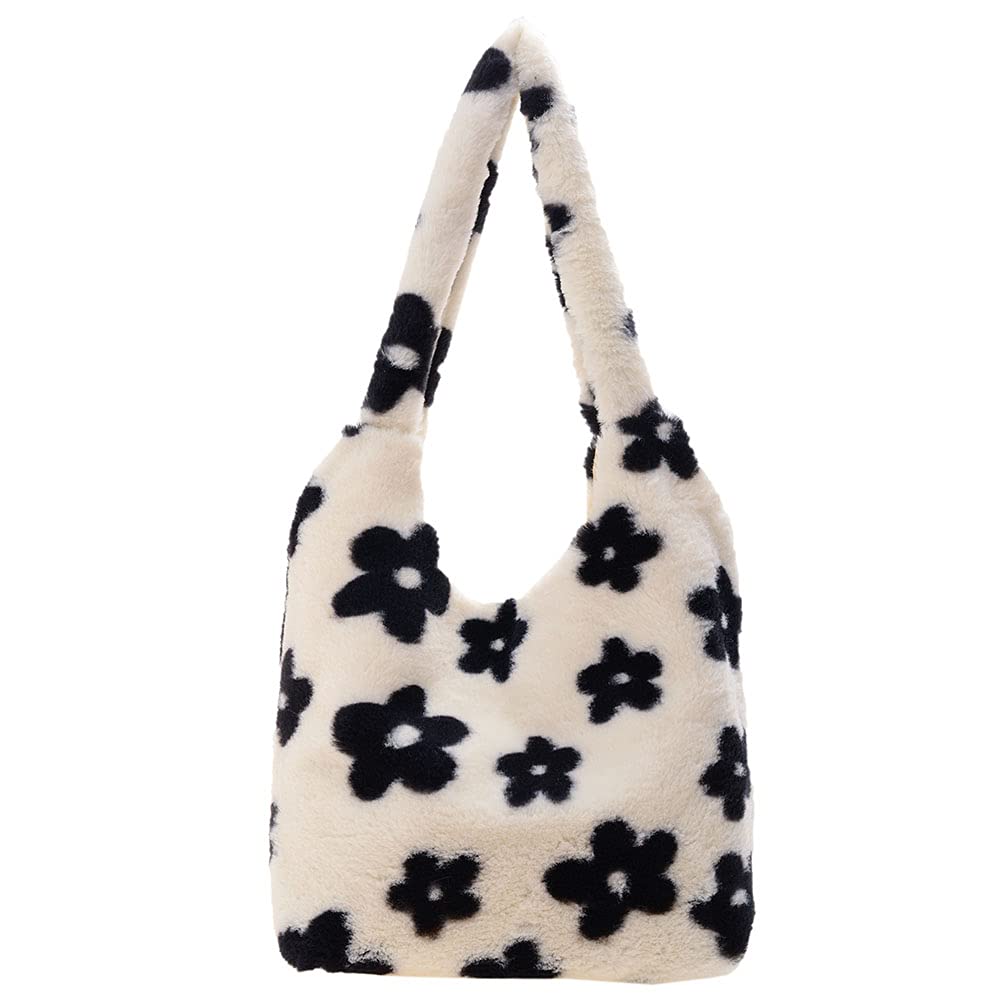 Plush Underarm Bag, Ladies Fluffy Shoulder