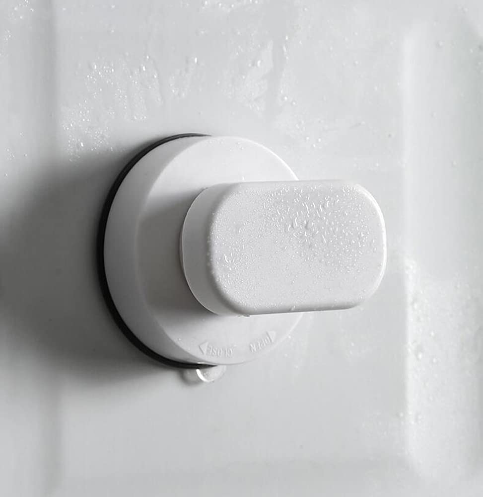 KAFENDA Sticky Strong Suction Cup Glass Door and Window Handle Kitchen Refrigerator Drawer Cabinet Handle Bathroom Wall handrail Shower handrail Suction Cup (White)