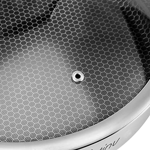 Potinv Hybrid Stainless Steel Frying Pan with Stay Cool Handle 10 Inch