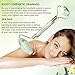 Jade Roller, Jade Roller for Face, Jade Roller Massager, Natural Jade Facial Roller, Anti Aging for Face Eye Bags Therapy- Double Neck Healing Slimming Massager with Gua Sha Scraping Tool
