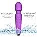 Feeke Personal Powerful Vibrate Wand Massager with 20 Magic Vibration Modes, Whisper Quiet, Waterproof, Handheld, Cordless for Neck Shoulder Back Body Massage, Sports Recovery & Muscle Aches(Purple)