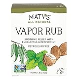 Maty's All Natural Vapor Rub - Petroleum Free