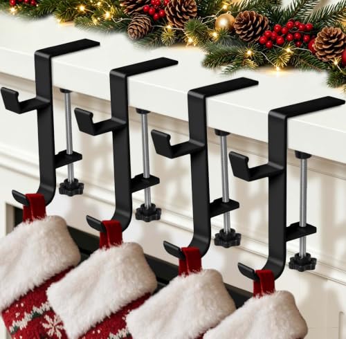 HMASYO 2-in-1 Garland and Stocking Holder