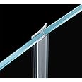 Glass Door Side Seal Strip 100” Frameless Shower Door Sweep for 1/2" Framelss Glass Door