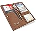 Travel Wallet - Passport Holder - Long Leather Wallet and Travel Document Organizer - Wallet for Men and Women - Money Tickets and Card Organizer - RFID Travel Document Holder - in a Gift Box - Brown