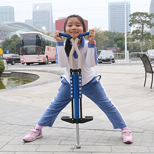 Pogo Stick for Kids, Fun Quality Safety Pogo Stick For Kids Ages 9 to Up, 80 to 160 Lbs, Pogo Stick For Boys & Girls (Blue)