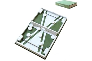 3D Printed Book Shaped Sling Puck, Creative Foldable Book Design Sling Puck Game Board, Unique Portable Board Game, for Parti