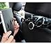 HaloVa Car Headrest Hanger, Car Phone Holder, Car Back Seat Headrest Magnetic Mount Holder for Cellphone iPad Tablet GPS, Car Hooks Storage Organizer for Bag Purse Cloth Grocery, Silver