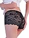 Eiggam Women’s Lace Panties, Sexy High Rise Boyshort Rose Embroidered Underwear Briefs for Women (X-Large, Multicolored,6 Pack)