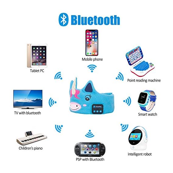 Kids Headphones Lavince Wireless Headphones Headband Bluetooth V4.2 Sleep Headband with