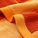 VANWEIDI Bath Hand Towel Sets - Yoga 3pc Hotel & Spa Quality Luxury Bathroom Beach Sheet Super Absorbent Soft Light Rugs - 100% Cotton(Orange)