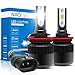 NAO H11(H9/H8) LED Headlight Bulbs All-in-One Conversion Kit 60W 6400LM Driver High Low beam Light Bulbs White 6500K
