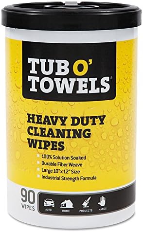 Gasoila Chemicals TW90 Tub-O Towels Multi Purpose Towels, Canister, 45 oz., Orange