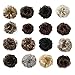 merrylight Ladies Hair Bun Chignon Hairpiece Scrunchie Hairpiece Scrunchie(Mixed Dark Grey&White-M33/60)