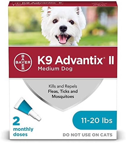 K9 Advantix II Flea and Tick Prevention for Medium Dogs
